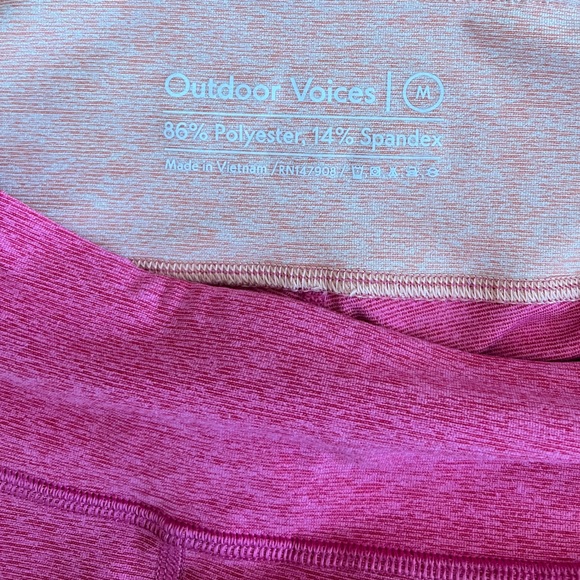 Outdoor Voices Women’s Springs 7/8 Leggings in Flamingo/Rose/Clay - Picture 6 of 6